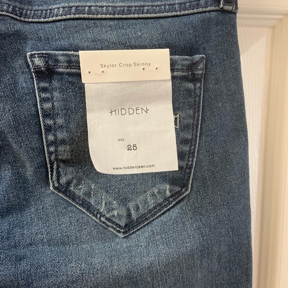 NWT Hidden Jeans Skylar Crop Skinny Jeans Size 25 - Picture 8 of 8